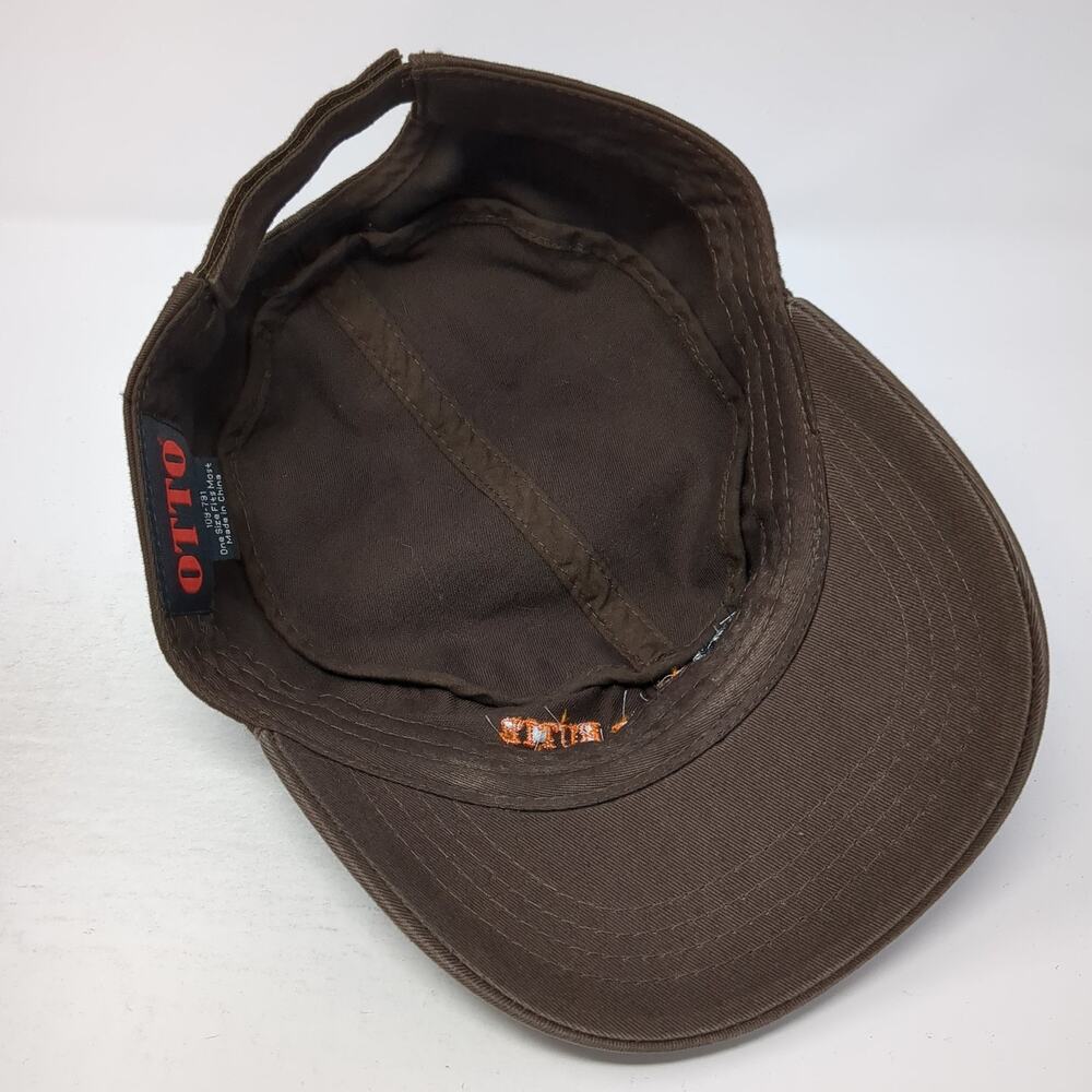 Fossil Butte Strapback Cadet Army Cap Brown One S… - image 7
